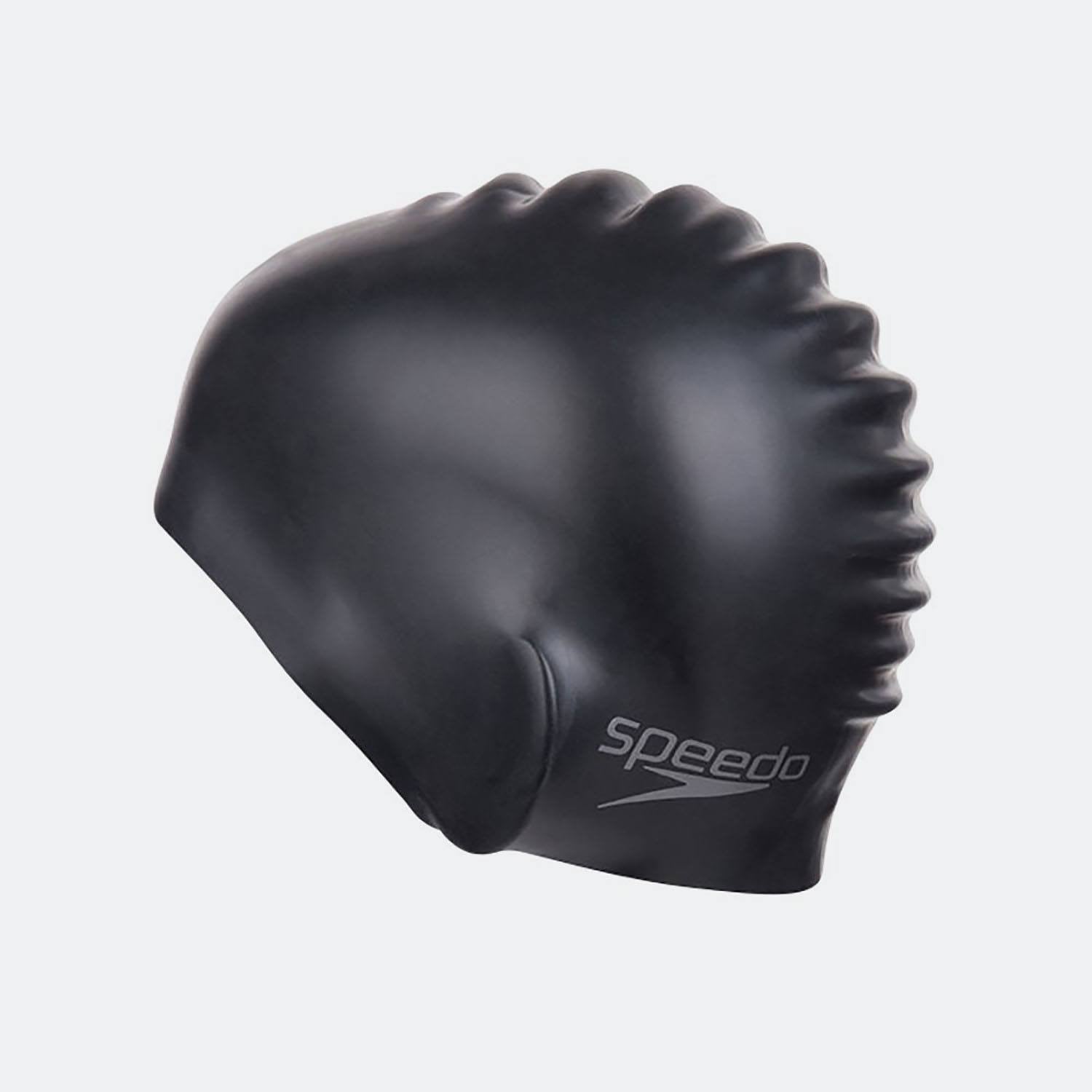 Speedo Plain Moulded Silicone Cap . Black 70984 9097U
