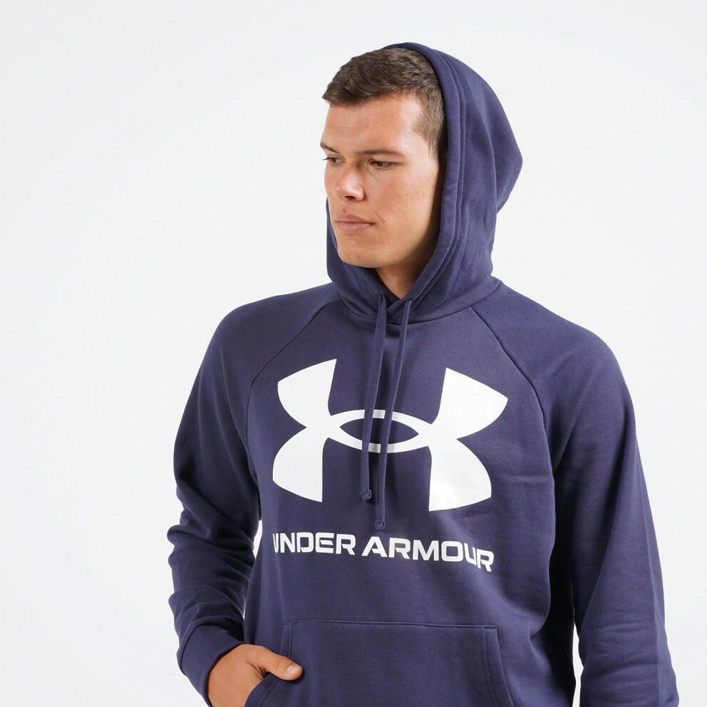 Under Armour Rival Fleece Big Logo Ανδρική Μπλούζα με Κουκούλα