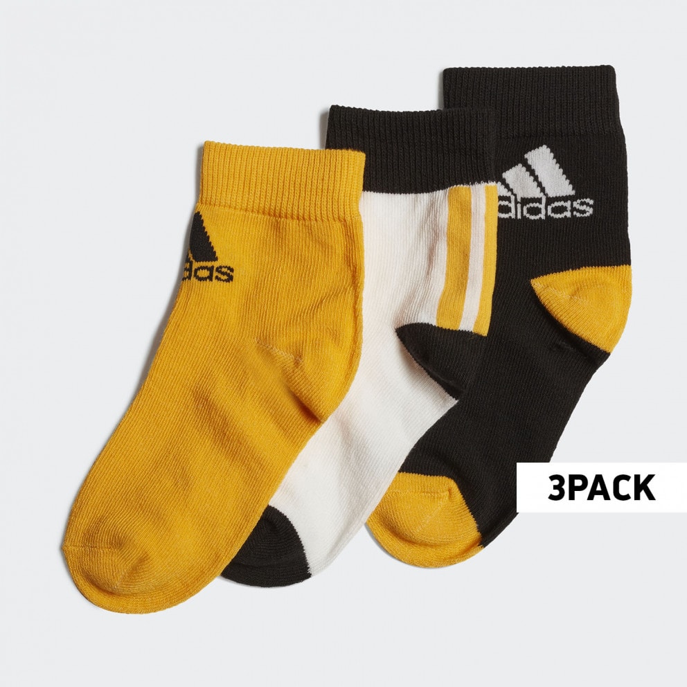 adidas Performance 3-Pack Kids' Ankle Socks