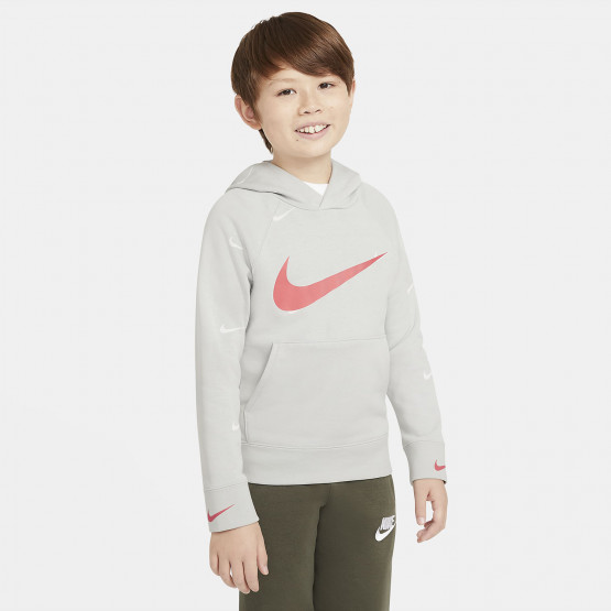 Nike Sportswear Swoosh Παιδικό Φούτερ με Κουκούλα