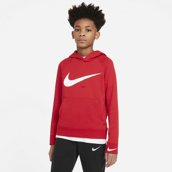 Nike Sportswear Swoosh Παιδική Μπλούζα με Κούκουλα