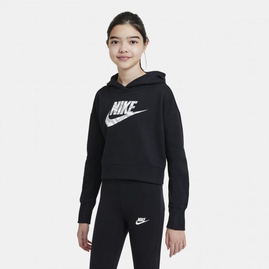 Girls nike cropped discount hoodie
