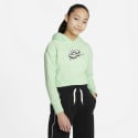 Nike Sportswear Girls' Cropped Παιδική Μπλούζα με Κουκούλα