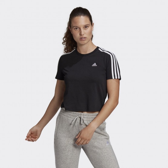 adidas Performance Essentials Loose 3-Stipes Γυναικείο Crop T-shirt