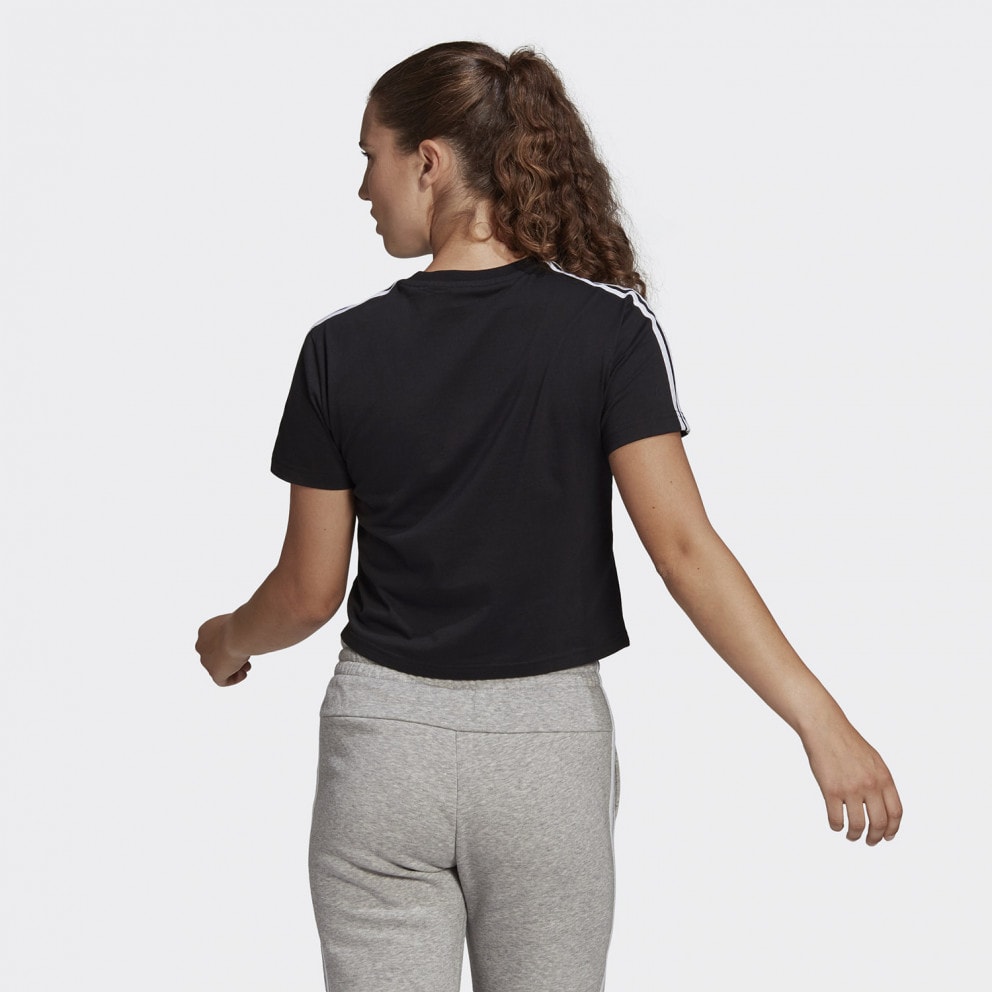 adidas Performance Essentials Loose 3-Stipes Γυναικείο Crop T-shirt