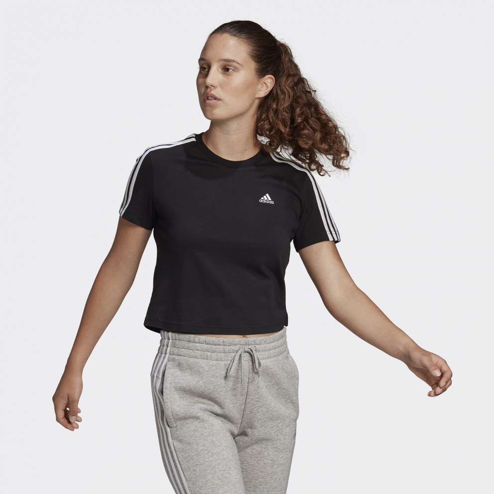 adidas Essentials Loose 3-Stipes Women’s Cropped Tee