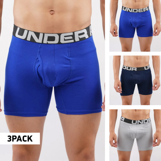 Under Armour Charged Cotton 6In 3-Pack Ανδρικά Μπόξερ