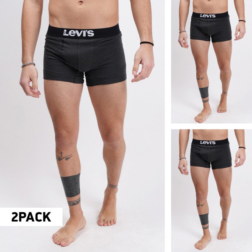 Levis Men Solid Basic Boxer Men's Boxer 2-Pack