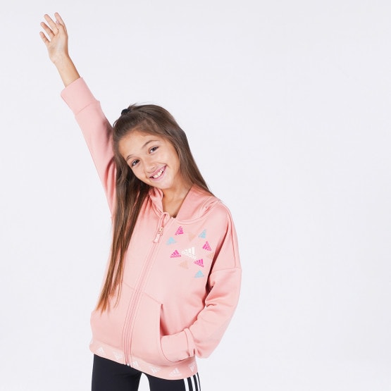 adidas Performance Aeroready Up2Move Cotton Touch Training Loose Full-zip Παιδική Ζακέτα