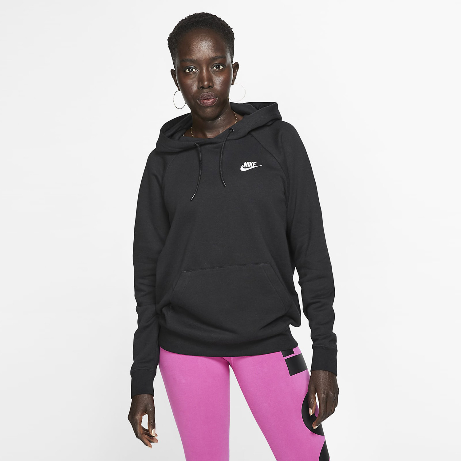women's nike sportswear essential collection fleece hoodie