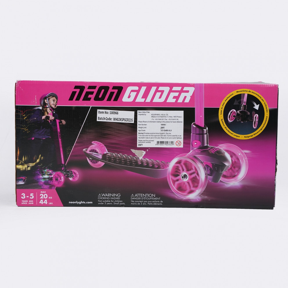 Athlopaidia Three-wheeled Skate Neon Glider Pink