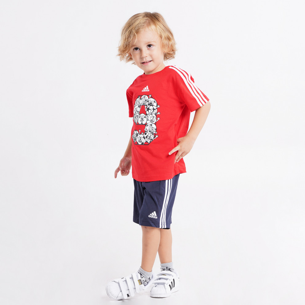 adidas Performance Lil 3-stripes sporty summer Βρεφικό Σετ