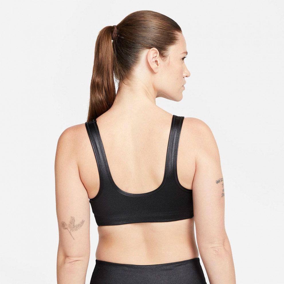 Nike Dri-FIT Swoosh Women's Medium-Support 1-Piece Pad Shine Sports Bra