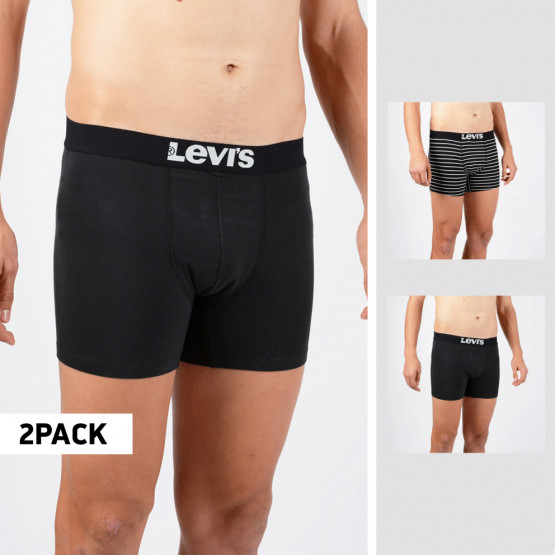 Levi/'s Men/'s Solid and Vintage Stripe Boxers Caleçon Homme 4 Pack