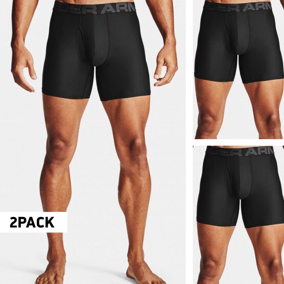 Under Armour Tech 6In 2 Pack Ανδρικά Μπόξερ