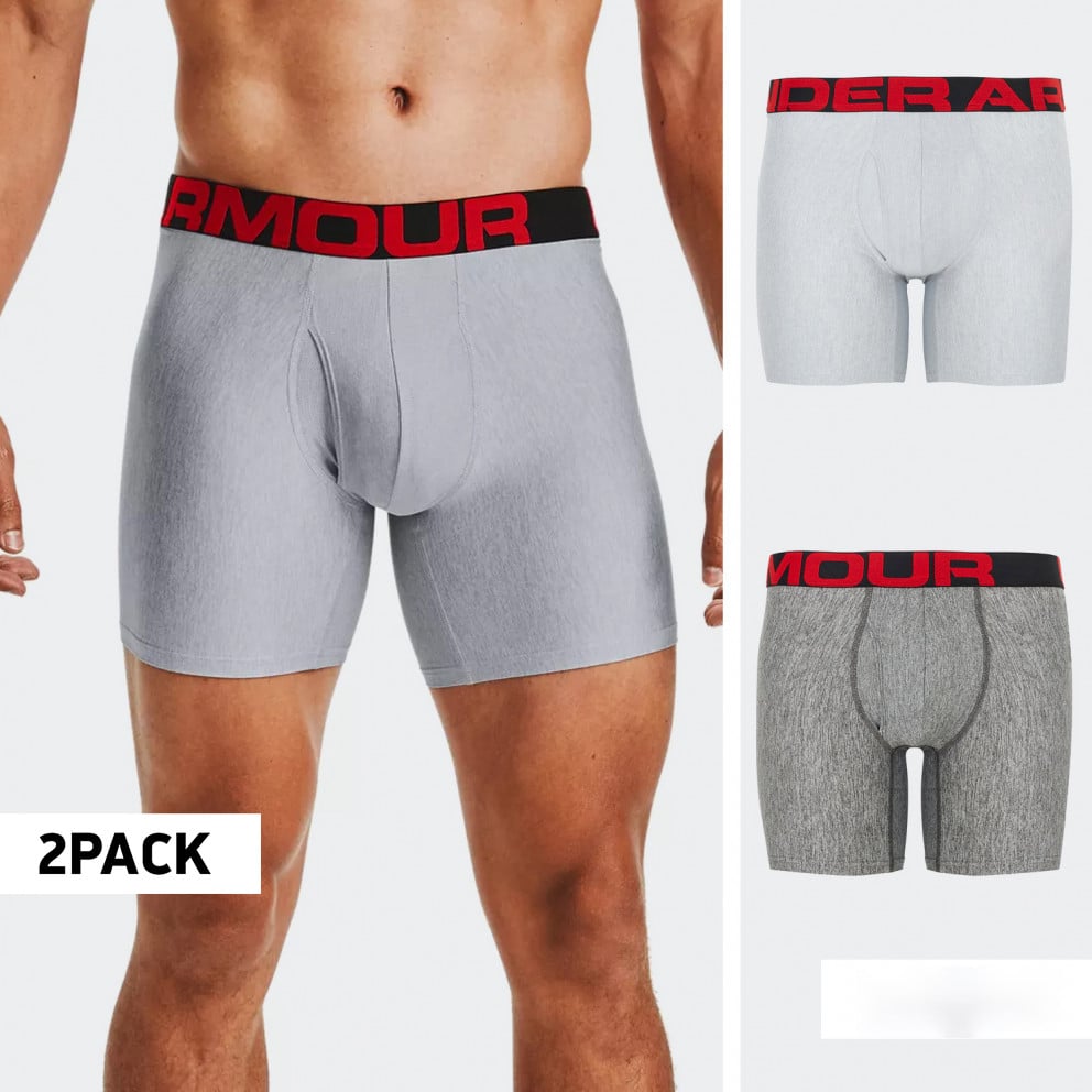 Under Armour Tech 6In 2 Pack Ανδρικά Μπόξερ