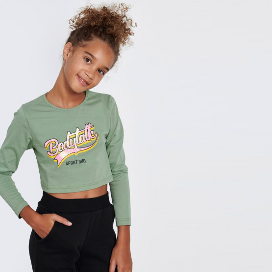 BodyTalk Cropped Kid's Blouse With Long Sleeves