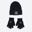 Jordan Metal Jumpman Patch Infant's Set Beanie and Gloves