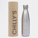 Chilly's Metal Original Silver Ανοξείδωτο Μπουκάλι Θερμός 0,5 L