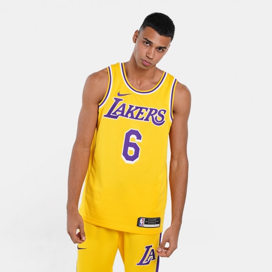 Nike NBA Los Angeles Lakers James #6 Swingman Jersey - Amarillo - Mens