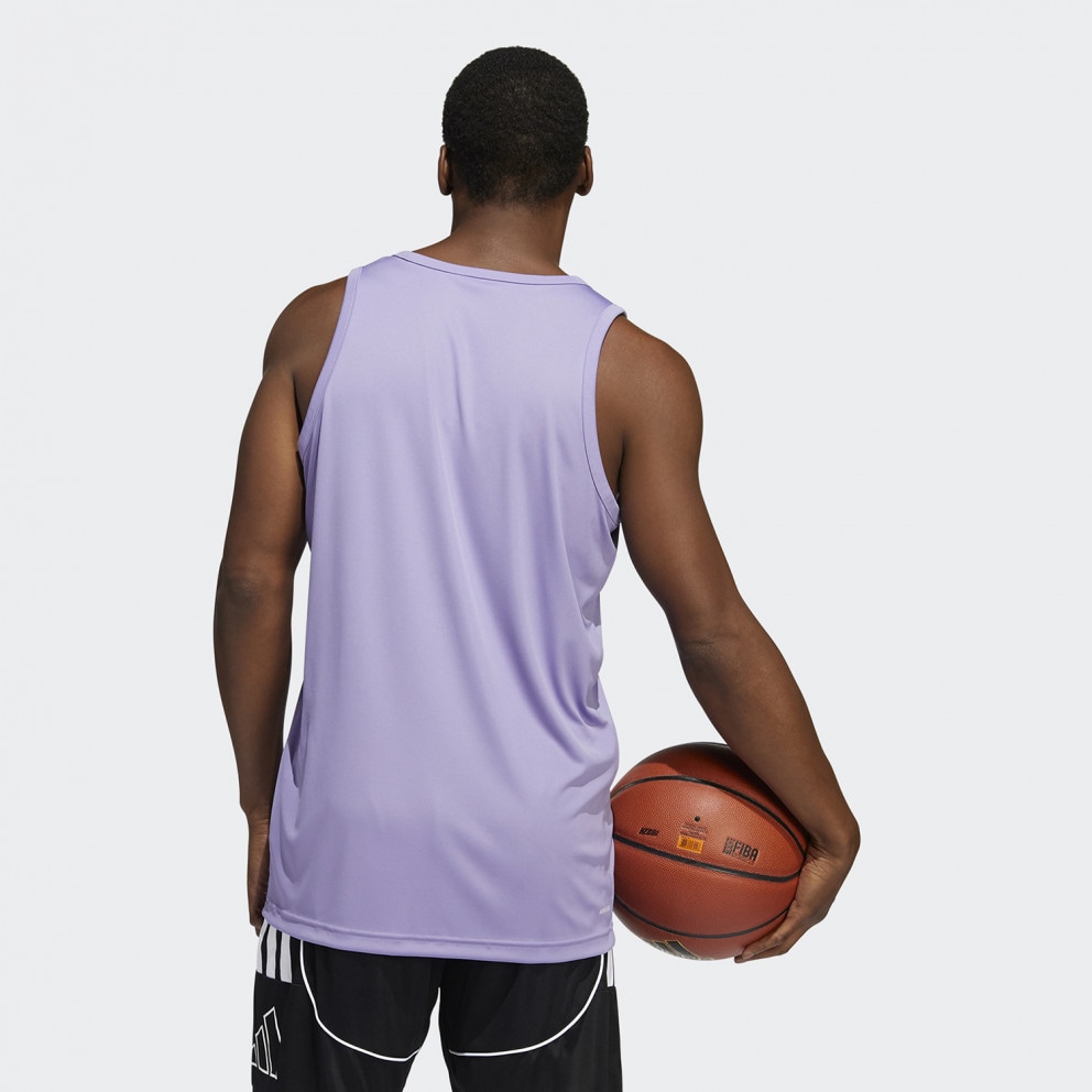 adidas Performance Heathered Ανδρική Αμάνικη Μπλούζα