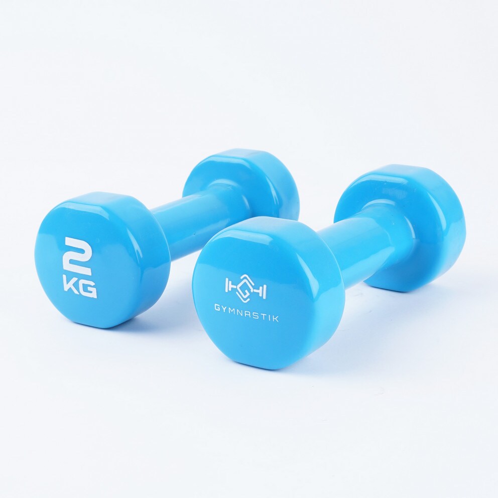 GYMNASTIK 10Kgs Vinyl Dumbbell Set