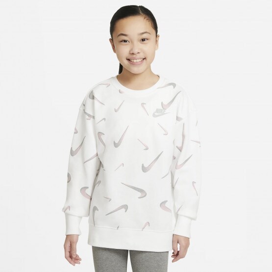 Nike Sportswear Printed Crew Kids' Sweatshirt