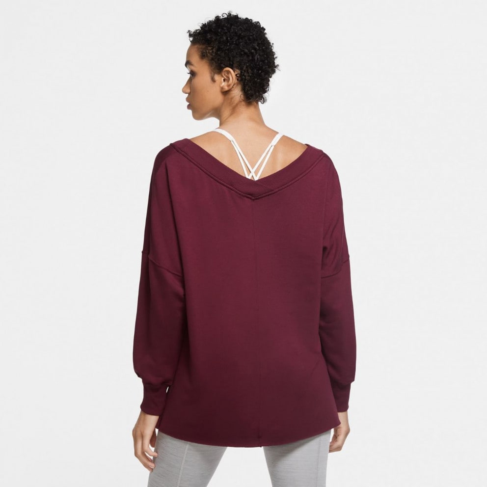 Nike Yoga Statement Cover Up Women's Blouse with Long Sleeves