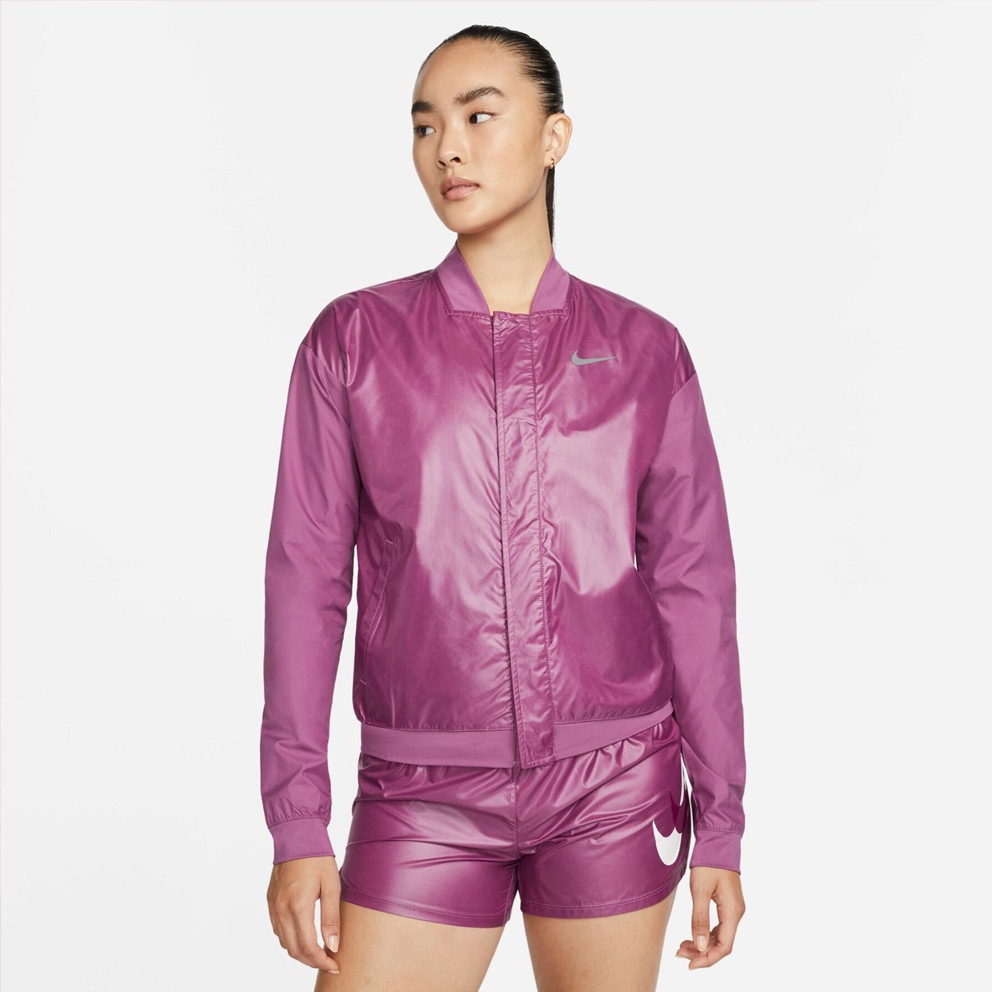 Nike Swoosh Run Women s Windbreaker Jacket Purple DD6847 507