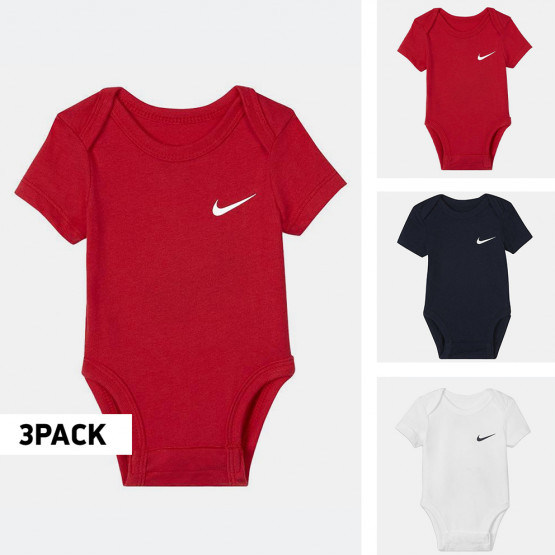 Nike 3 Pack Swoosh Infant's Set Bodysuit