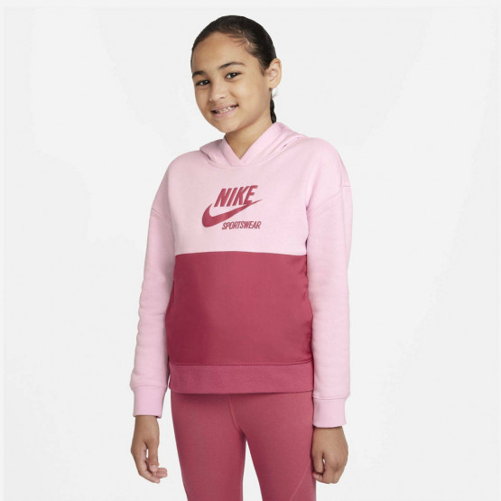 Nike Sportswear Heritage Παιδική Μπλούζα με Κουκούλα