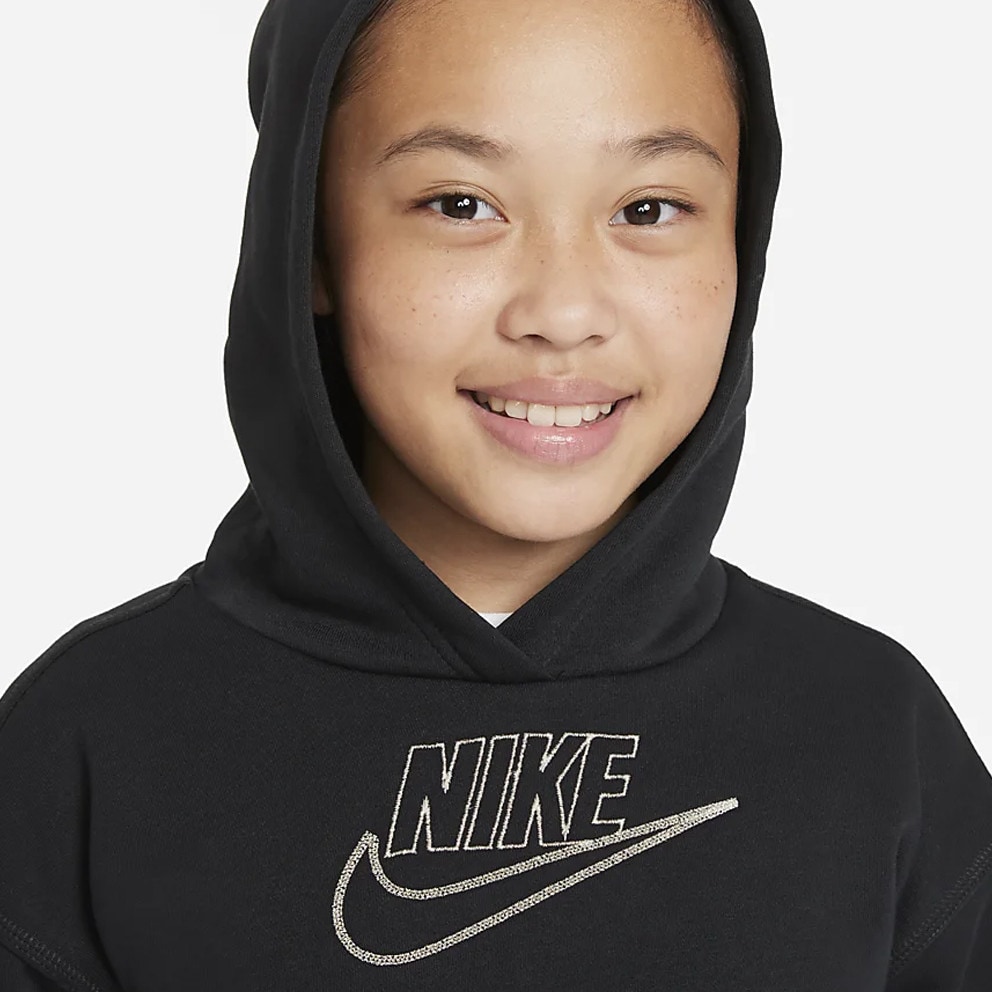 Nike Sportswear Club Fleece Icon Clash Kids' Hoodie Black White DJ5915-010