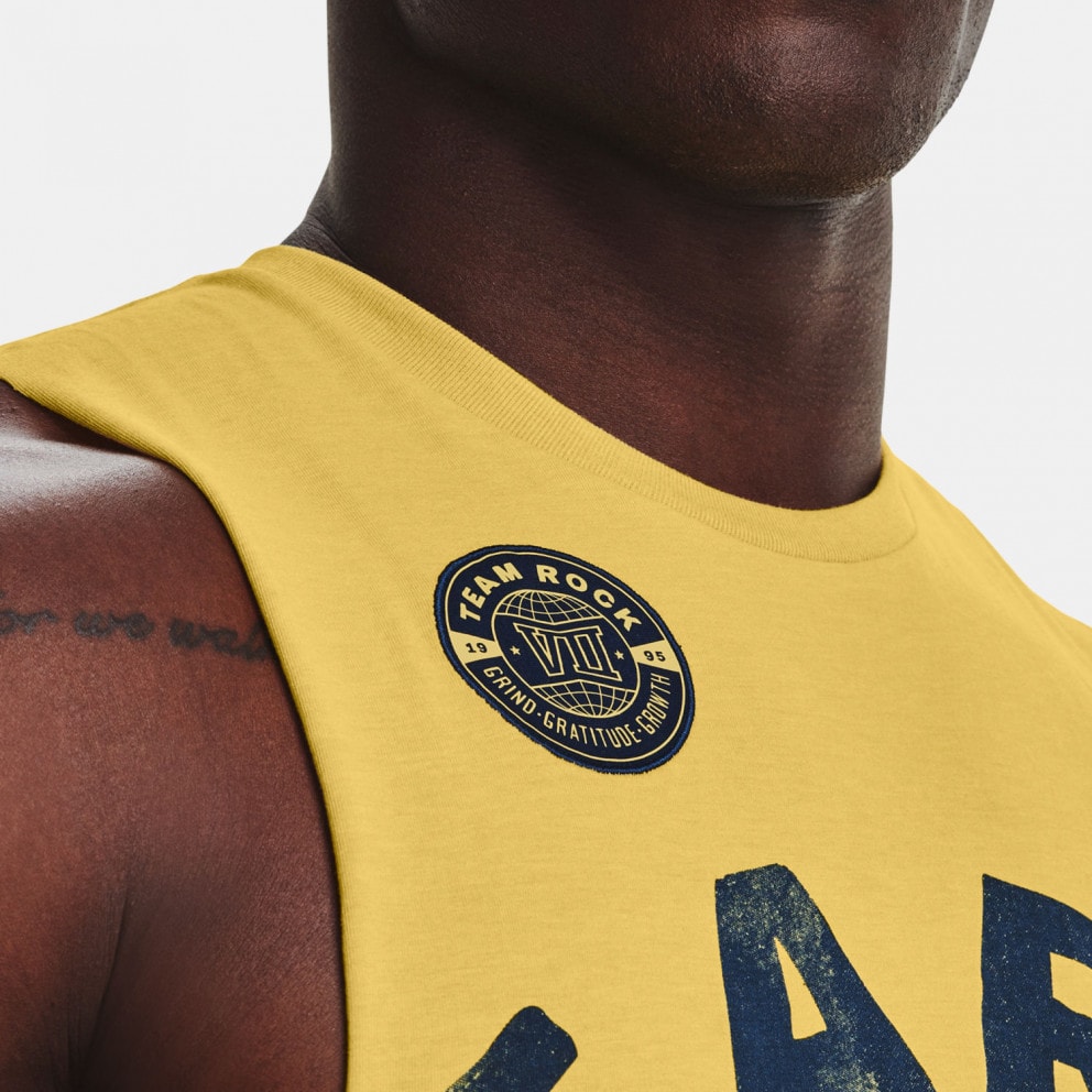 Under Armour Project Rock Earn Greatness Ανδρική Αμάνικη Μπλούζα