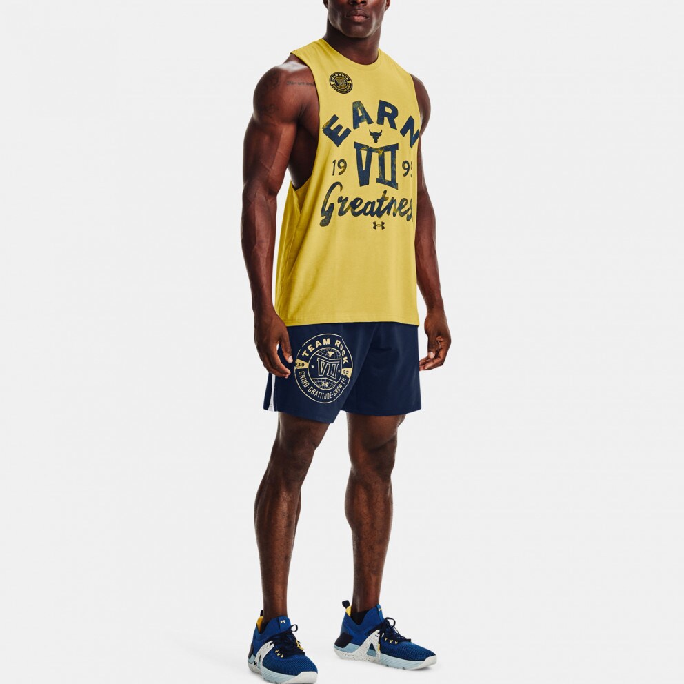 Under Armour Project Rock Earn Greatness Ανδρική Αμάνικη Μπλούζα