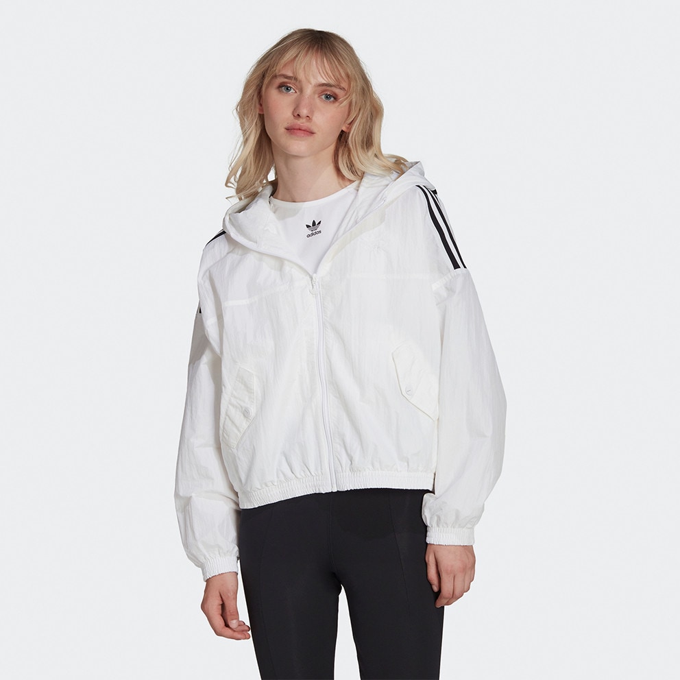 adidas white wind breaker