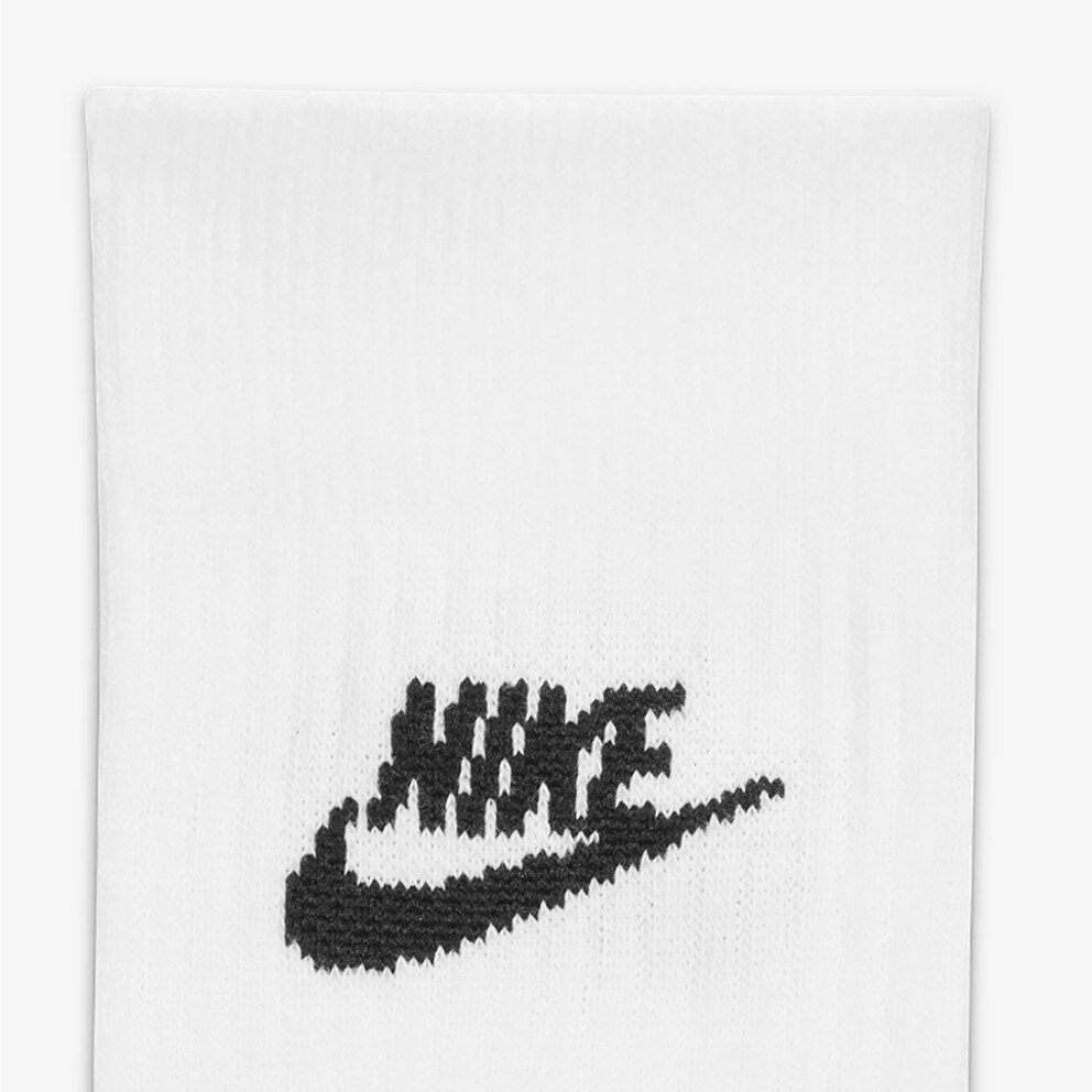 Nike Sportswear Everyday Essential 3-Pack Unisex Socks White DX5025-100