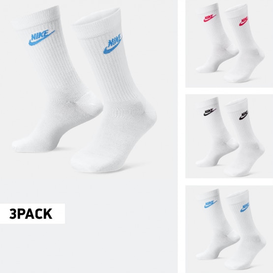 Nike Sportswear Everyday Essential 3-Pack Unisex Socks White DX5025-911