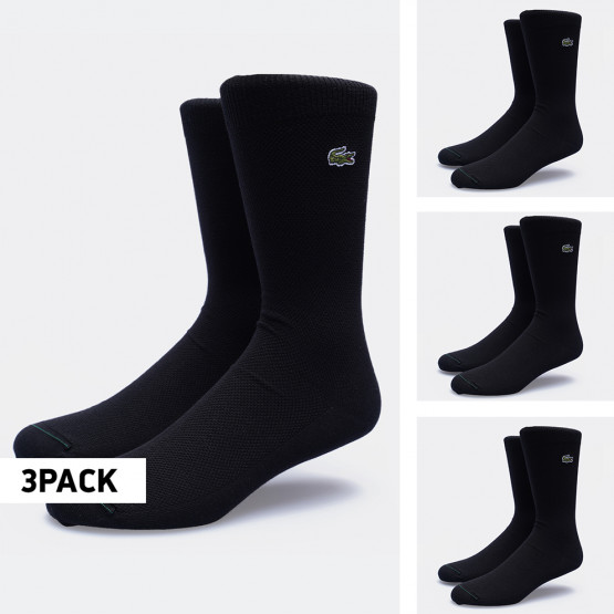 Lacoste High-Cut Cotton Piqué 3-Pack Μen's Socks