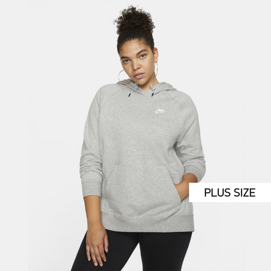 Nike Sportswear Essential Plus Size Γυναικεία Μπλούζα με Κουκούλα