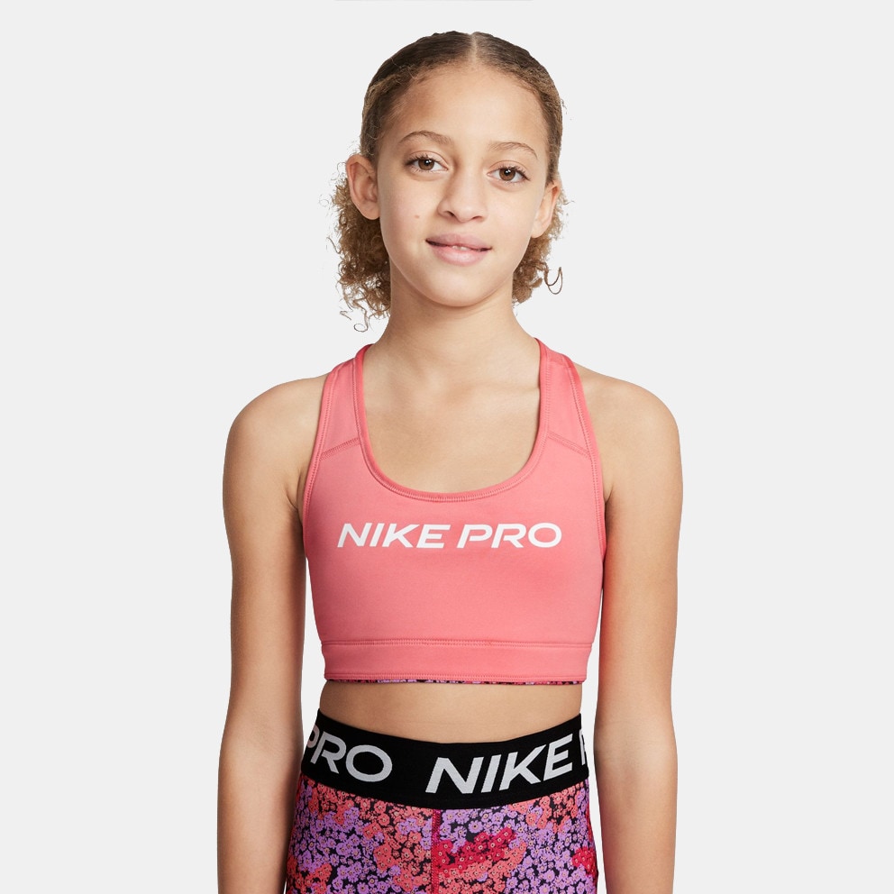 Nike Dri-FIT Swoosh Kids' Sports Bra White Multicolor DM8227-603