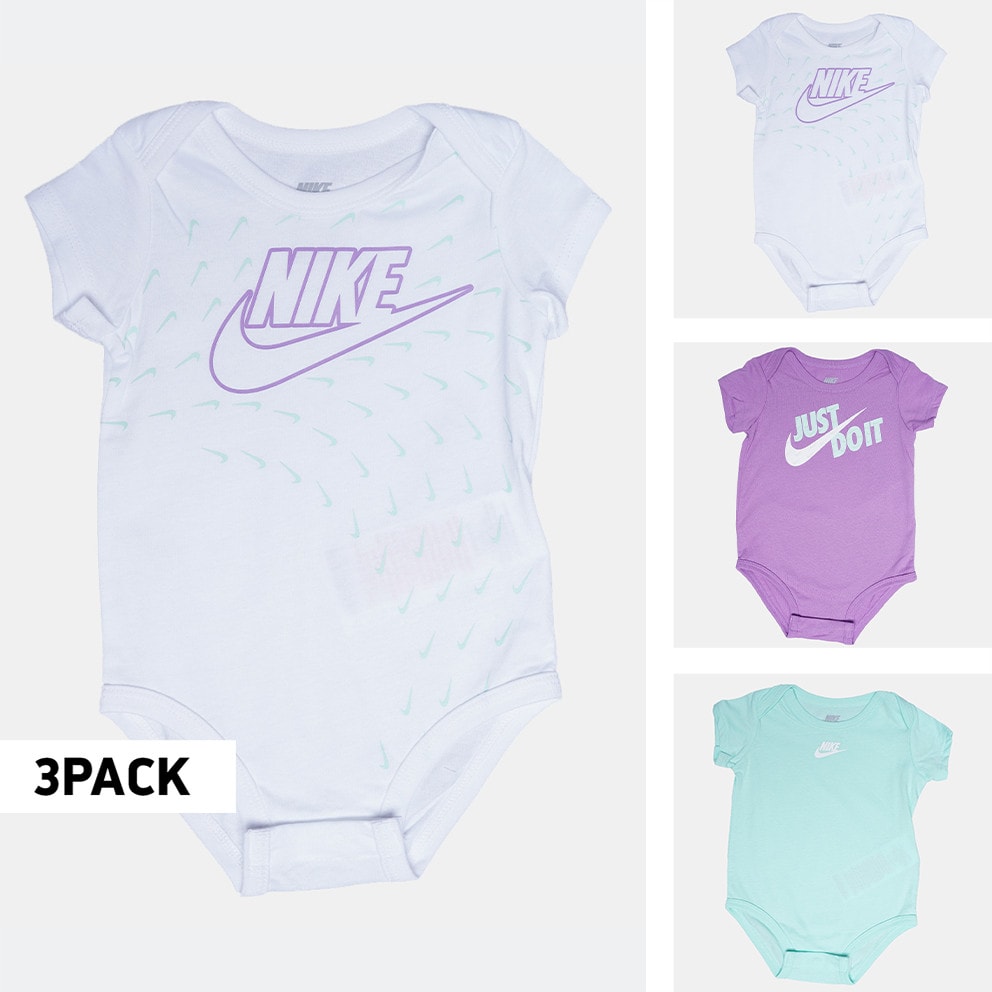 Nike Sport Essentials 3-Pack Ολόσωμα Βρεφικά Κορμάκια