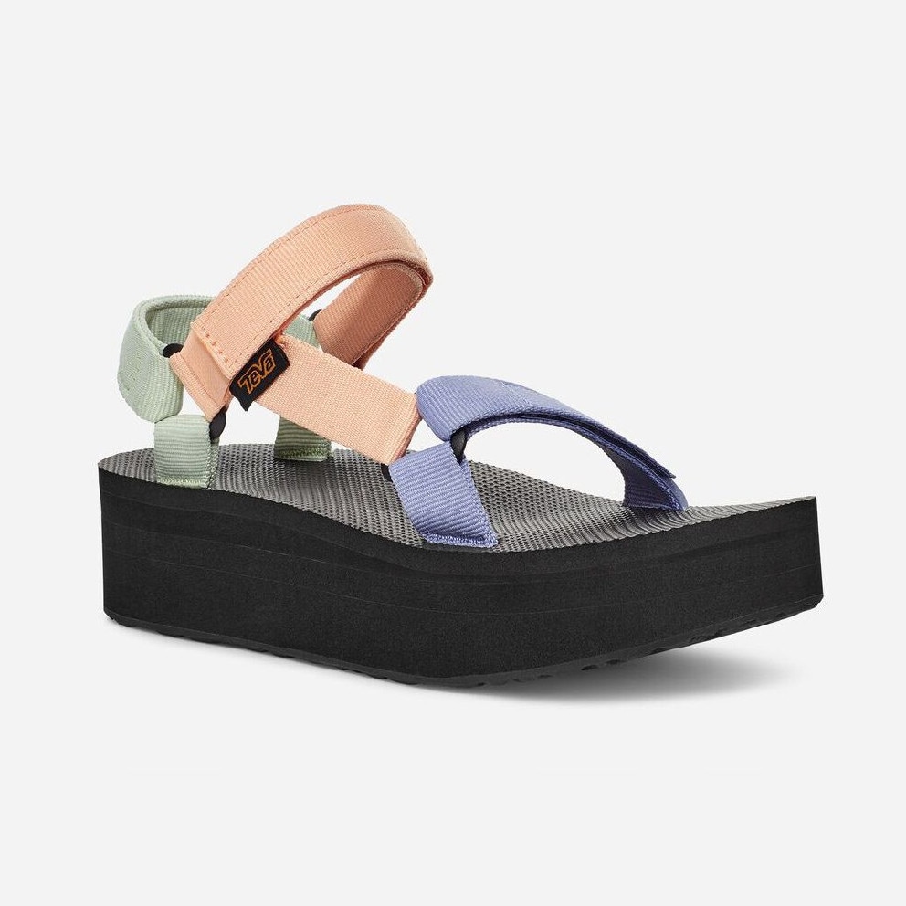 Teva Flatform Universal Mettalic Γυναικεία Σανδάλια