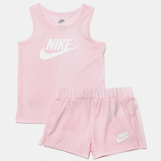 Pink nike deals short set