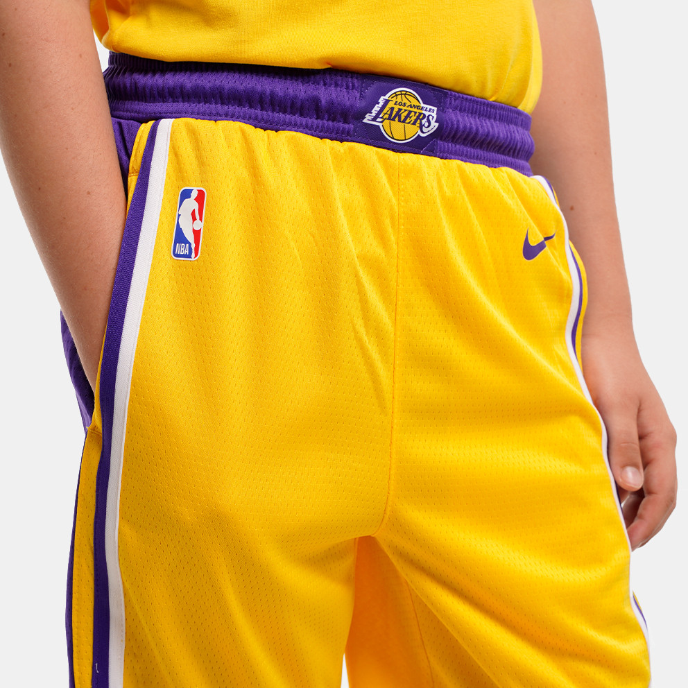 debajo Saltar gritar NBA Los Angeles Lakers Icon Swingman Kids' Shorts Yellow EZ2B7BCQL-LAK