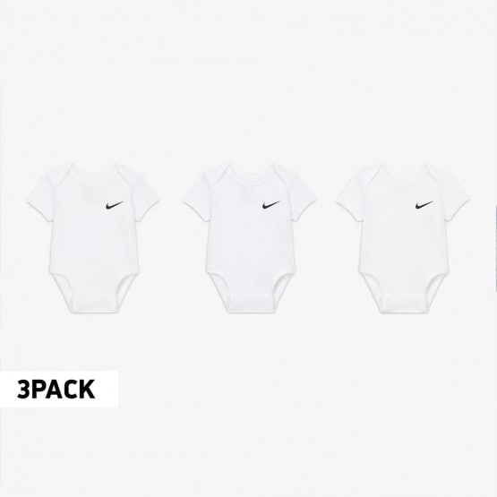 Nike 3 Pack Swoosh Βρεφικό Σετ Κορμάκια