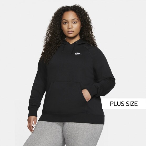 Nike Sportswear Essential Plus Size Γυναικεία Μπλούζα με Κουκούλα