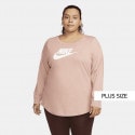 Nike Sportswear Essential Plus Size Γυναικεία Μακρυμάνικη Μπλούζα