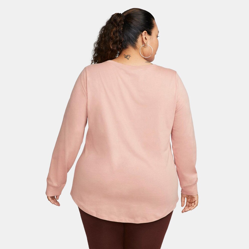 Nike Sportswear Essential Plus Size Γυναικεία Μακρυμάνικη Μπλούζα