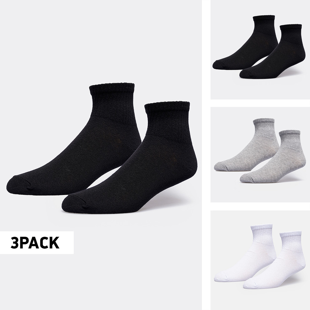 Nuff Pack Quarter 3 Pack Unisex Κάλτσες