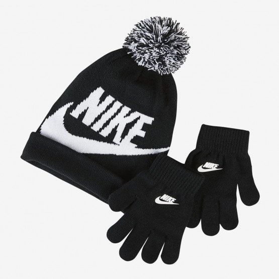 Nike Swoosh Pom Παιδικό Σετ Σκούφου με Γάντια